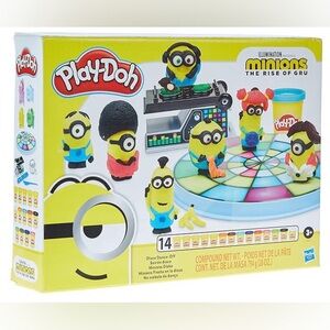 Play-Doh Minions Rise of Gru Disco Dance-Off Playset 14 Cans Dough NIB Hasbro